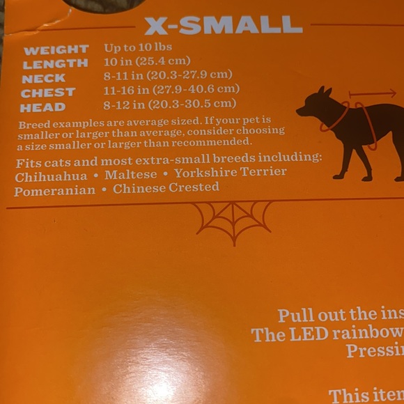 🎈Sale🎈NWT Light-Up Rainbow 🌈 Costume XS - Picture 3 of 6